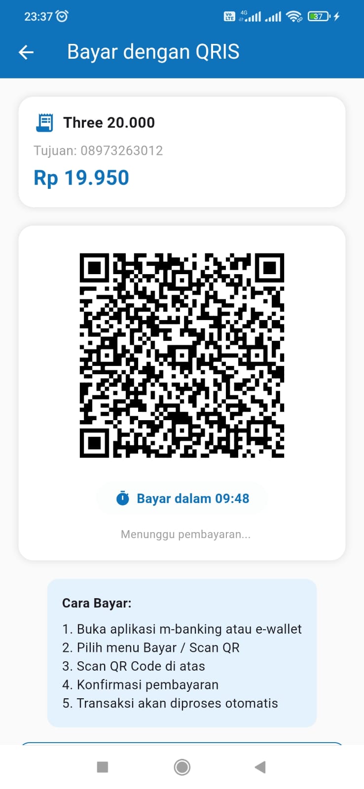 Scan QRIS untuk membayar